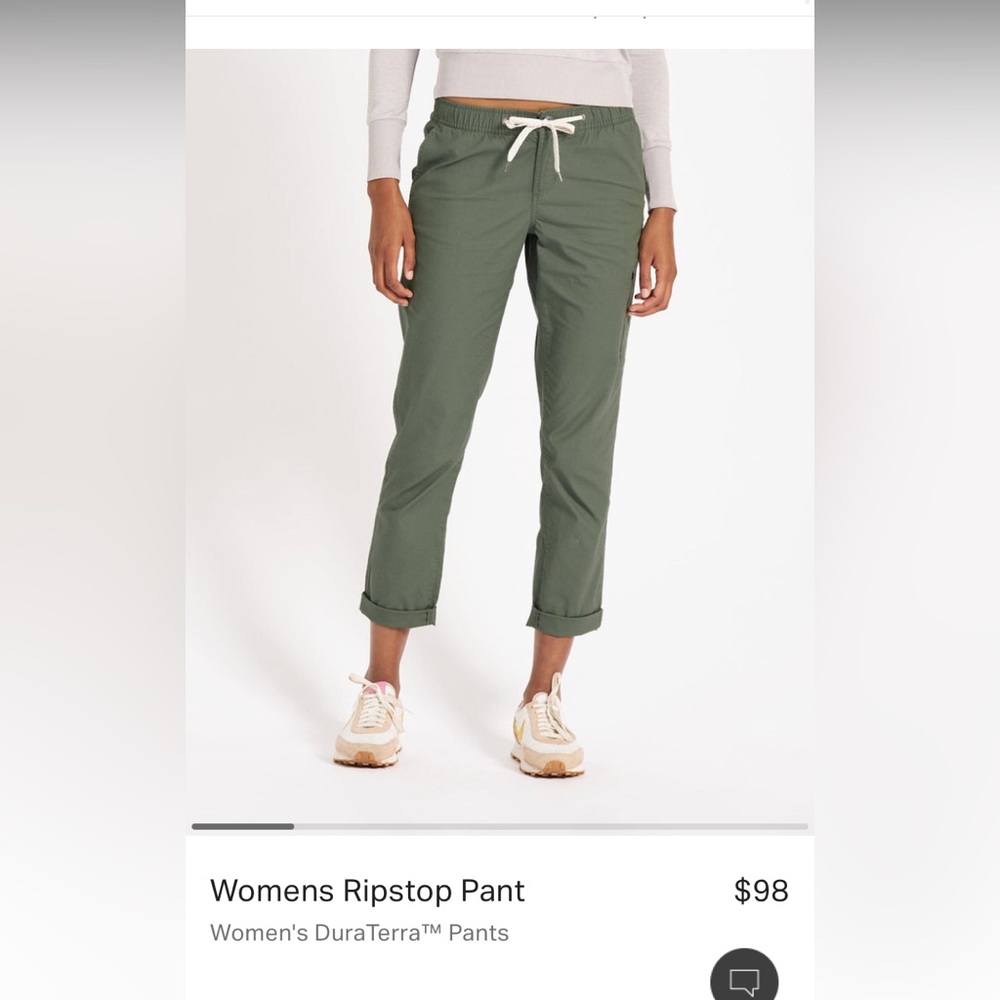 Vuori RipStop Pant in Olive